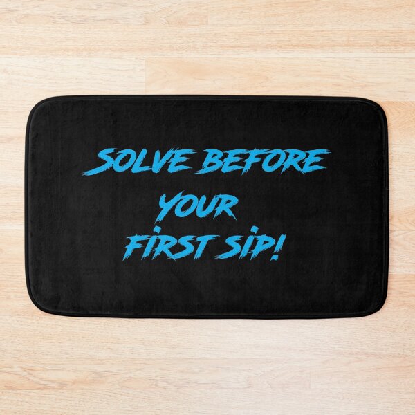 Item preview, Solve Before Your First Sip – Coffee Brain Teaser Sticker designed and sold by Creative Spark.