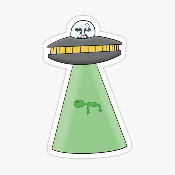 Item preview, Cow Abduction of Alien designed and sold by The Soapiest Goat.