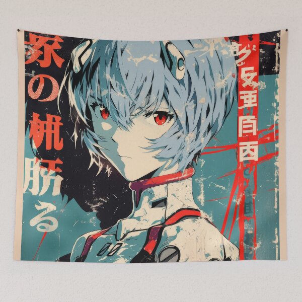 Item preview, Blue Hair Mecha Pilot  designed and sold by AnimeArsenalPrints.