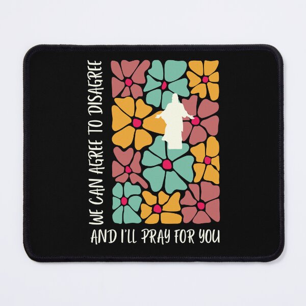 Item preview, Agree To Disagree And I'll Pray Jesus Wildflower Vintage Floral designed and sold by Forevermore.