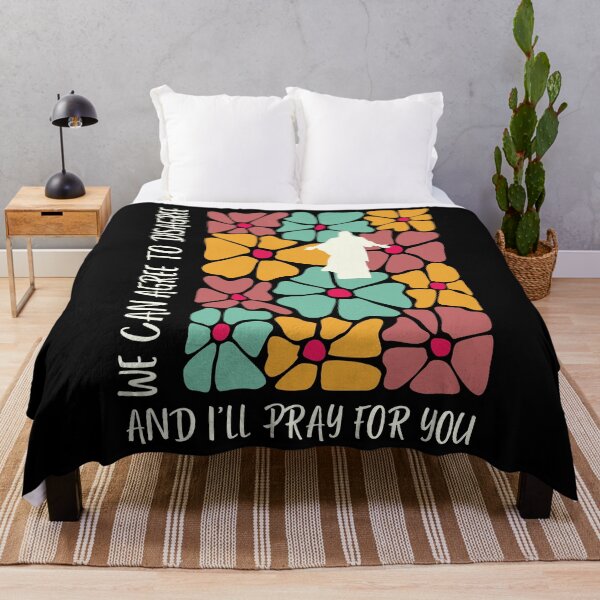 Item preview, Agree To Disagree And I'll Pray Jesus Wildflower Vintage Floral designed and sold by Forevermore.