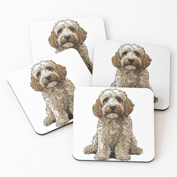 Item preview, Labradoodle Dog Illustration designed and sold by whyitsme.