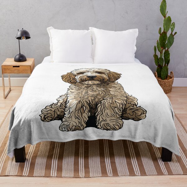 Item preview, Labradoodle Dog Illustration designed and sold by whyitsme.