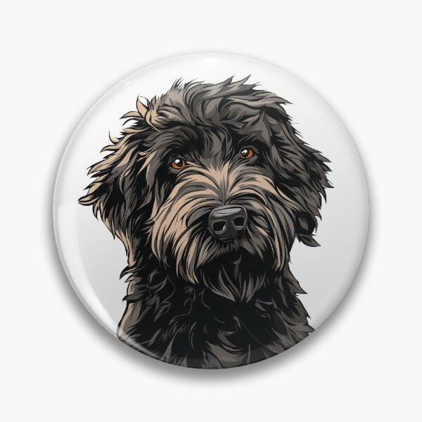 Item preview, Black Labradoodle Dog Illustration designed and sold by whyitsme.