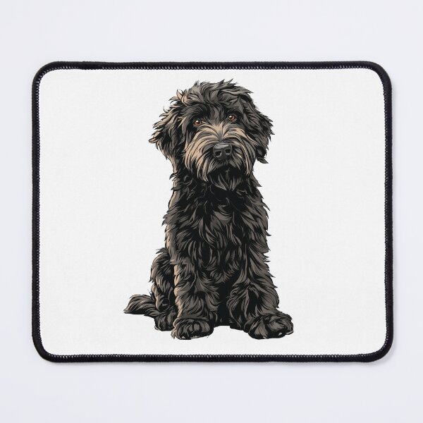 Item preview, Black Labradoodle Dog Illustration designed and sold by whyitsme.