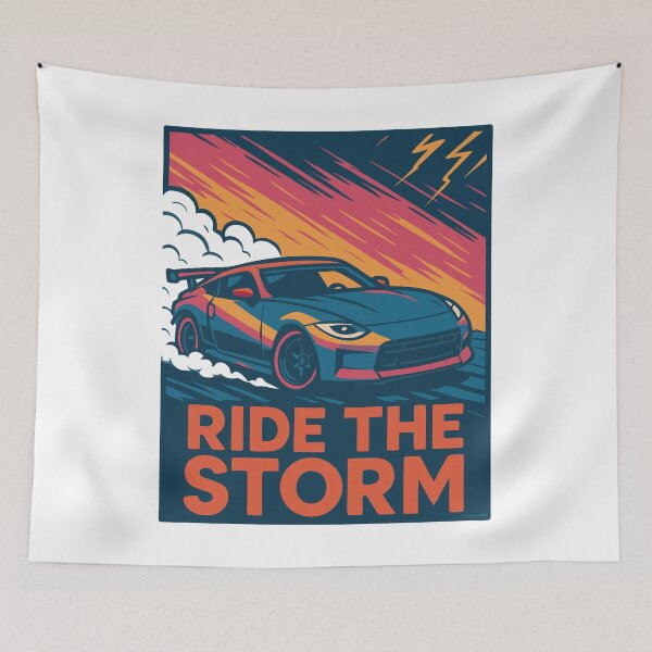 Item preview, Ride the Storm, Drift Culture Meets Lightning-Fueled Attitude designed and sold by Automotive Art by Greg.