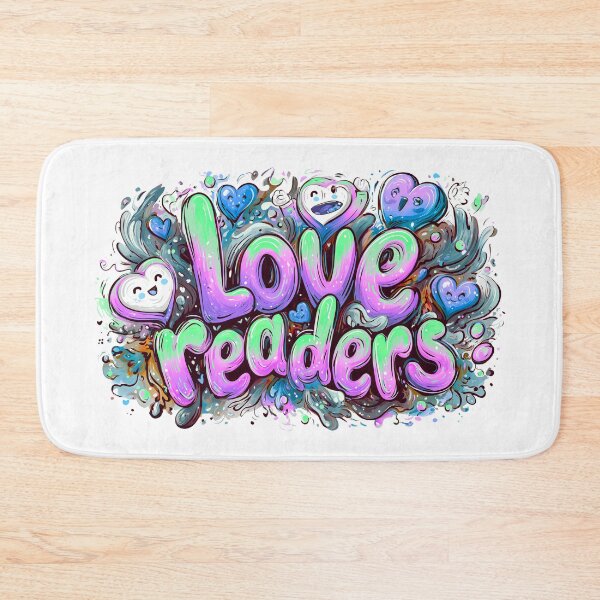 Item preview, "Love Readers – Cute Sticker-Style Message of Love for the Viewer" designed and sold by SantiLab.