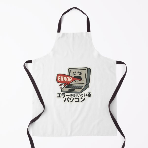 Item preview, エラーを吐いているパソコン / The Computer That Vomits Errors – バグに感情があったらこうなる。 designed and sold by Yos-Design-Stoa.