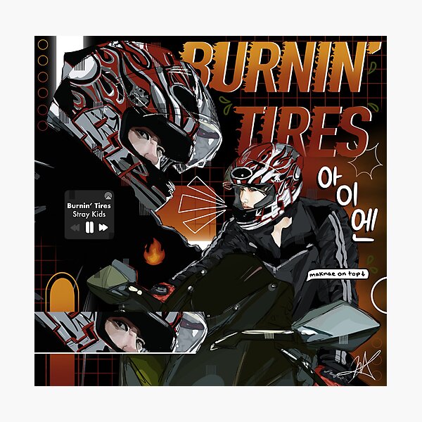 Item preview, Burnin’ Tires designed and sold by Stray Impressionism .