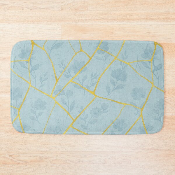 Item preview, Golden Kintsugi Floral – Seamless Broken Tile Design designed and sold by hizenhao.