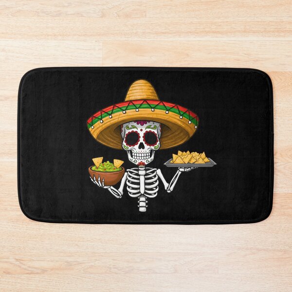 Item preview, Funny skull eating nachos designed and sold by TheSkullRoom.