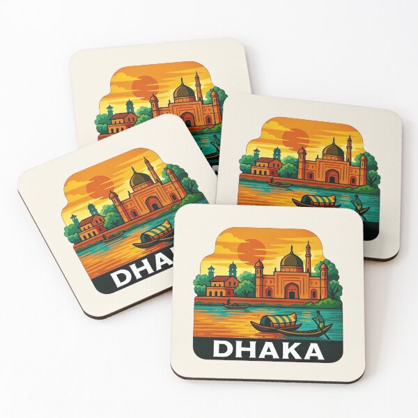 Item preview, Dhaka, Bangladesh - Lalbagh Fort & Buriganga River designed and sold by Myra365Art.