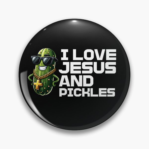Item preview, I Love Jesus and Pickles designed and sold by Belarte.shop.