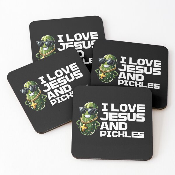 Item preview, I Love Jesus and Pickles designed and sold by Belarte.shop.