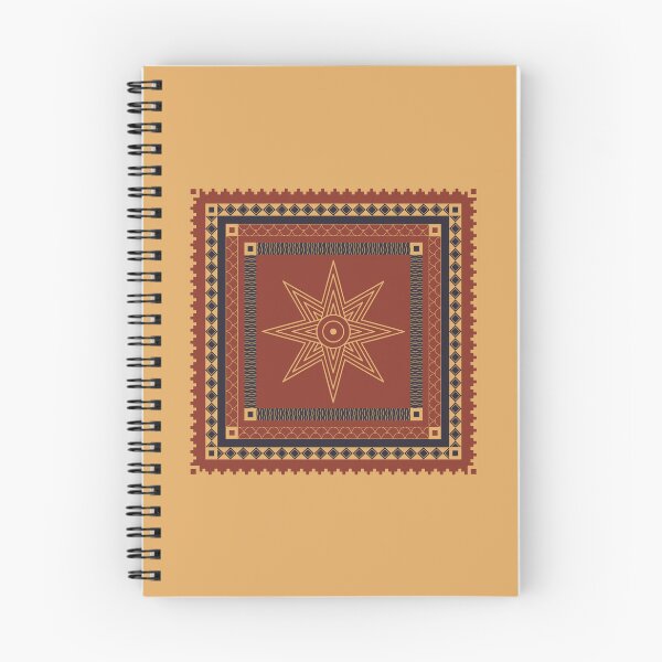 Item preview, Star of Ishtar Banner - Ochre & Carbon Pattern designed and sold by CaffeineCraftedCreations.