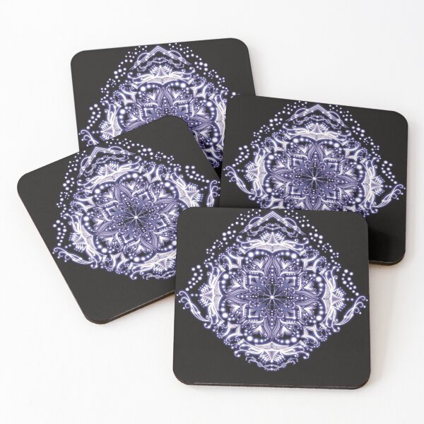 Artikelvorschau, Zen Mandala Blue Hue handgezeichnet vom Künstler Intervall:43 entworfen und verkauft von interval:43.