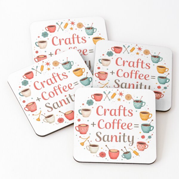 Item preview, Crafts+Coffee=Sanity designed and sold by Byou22.