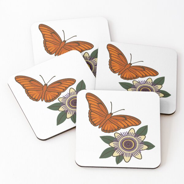 Item preview, Julia Butterfly With Passion Flower designed and sold by Surfing & Nature.