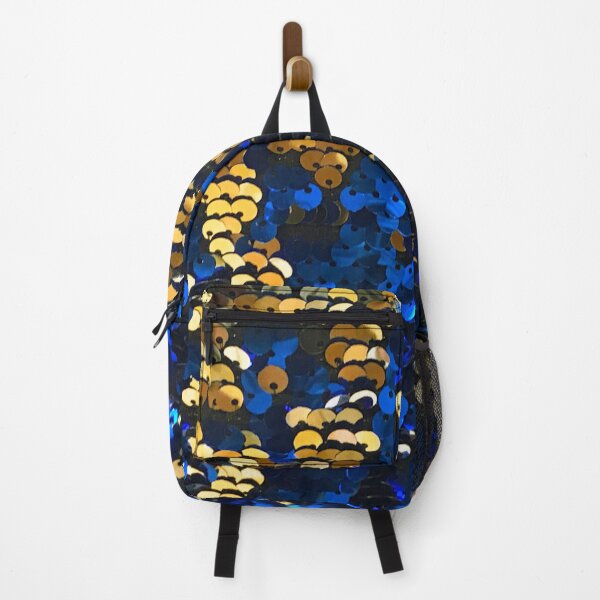 Item preview, Gold Colors and Blue (Faux) Glitter Pattern designed and sold by DEC02.