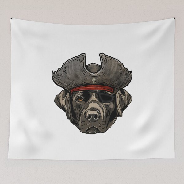 Artikelvorschau, Black Labrador Retriever Pirate entworfen und verkauft von whyitsme.