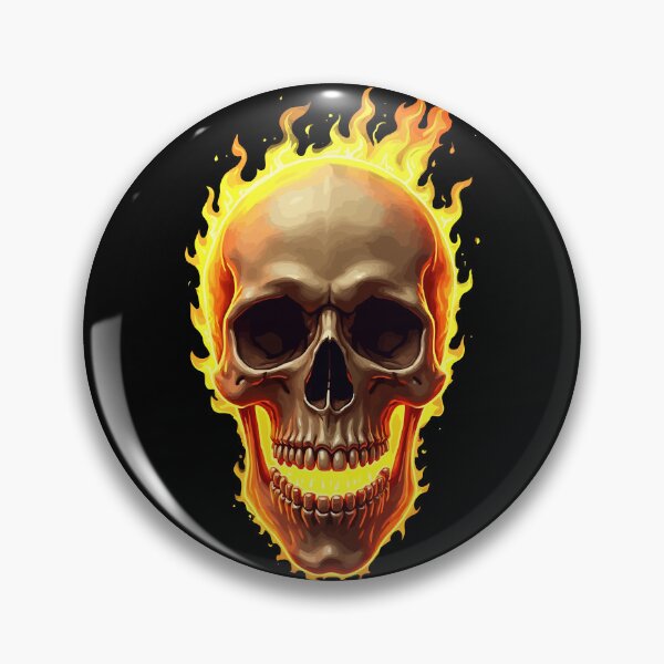Item preview, Skull on Fire designed and sold by deathanarchy.