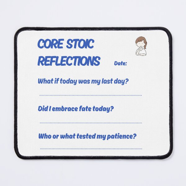Item preview, Core Stoic Reflections Stoic Journaling Template inspired by Marcus Aurelius designed and sold by LexaArtworks.