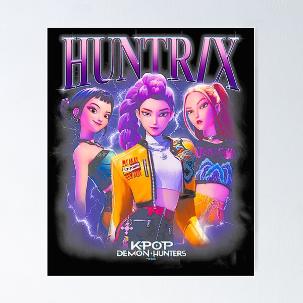 Item preview, KPOP Demon Hunters Anime Style Girl Squad – HuntrX Inspired Design designed and sold by davidjones-1.