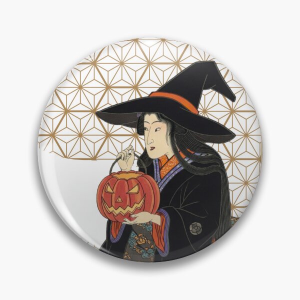 Item preview, Elegant Ukiyo-e Witch - Japanese Halloween Art designed and sold by TOMO Studio (Japan).