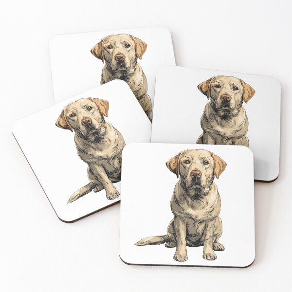 Item preview, Yellow Labrador Retriever Dog Illustration Yellow Lab designed and sold by whyitsme.