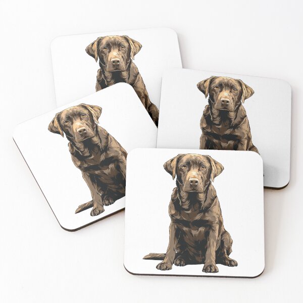 Item preview, Chocolate Labrador Retriever Dog Illustration Chocolate Lab designed and sold by whyitsme.
