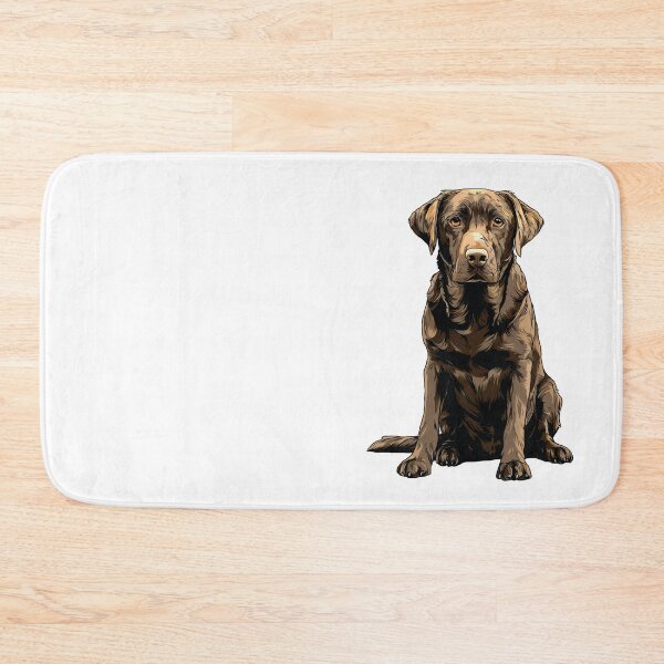 Item preview, Chocolate Labrador Retriever Dog Illustration Chocolate Lab designed and sold by whyitsme.