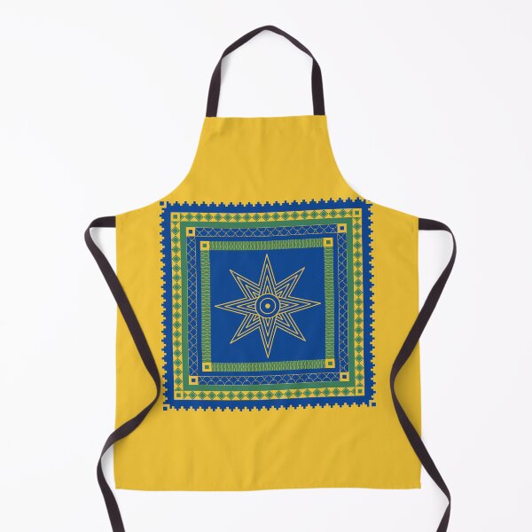Item preview, Star of Ishtar Banner - Malachite, Gold, & Lapis Pattern designed and sold by CaffeineCraftedCreations.