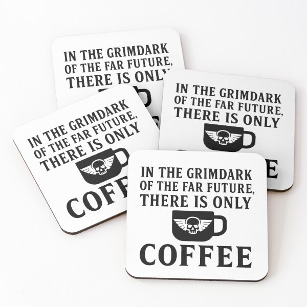 Artikelvorschau, Grimdark Coffee – In der fernen Zukunft gibt es nur Kaffee – Schwarz entworfen und verkauft von Splyntpop.
