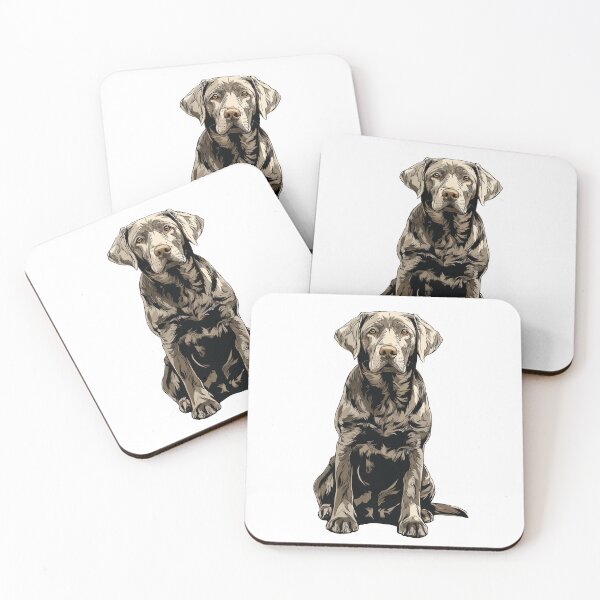 Item preview, Silver Labrador Retriever Dog Illustration Silver Lab designed and sold by whyitsme.