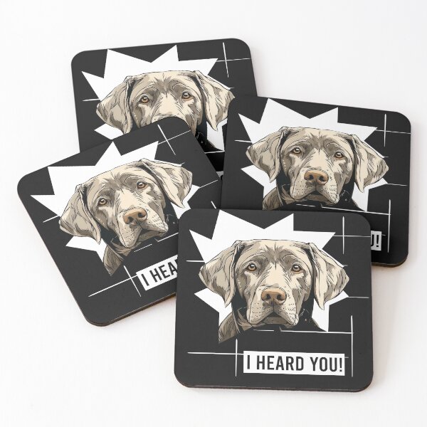 Item preview, Silver Labrador Retriever Humor I Heard You designed and sold by whyitsme.