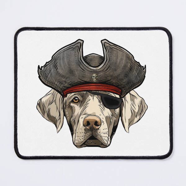 Item preview, Silver Labrador Retriever Pirate designed and sold by whyitsme.