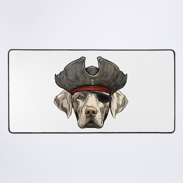 Item preview, Silver Labrador Retriever Pirate designed and sold by whyitsme.