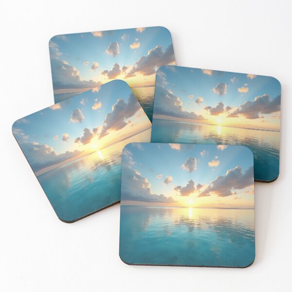 Item preview, Dreamy Coastal Sunset – Relaxing Nature Horizon Art designed and sold by slickywitty.