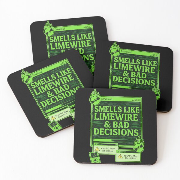 Item preview, Smells Like LimeWire and Bad Decisions - Y2K Nostalgia Design designed and sold by jakkssnugglyboutique.