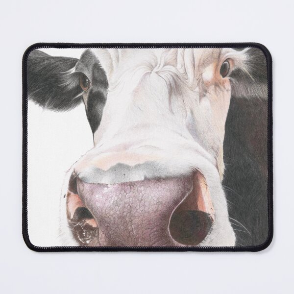 Item preview, Black and white cow, looking at you designed and sold by Joanimals .