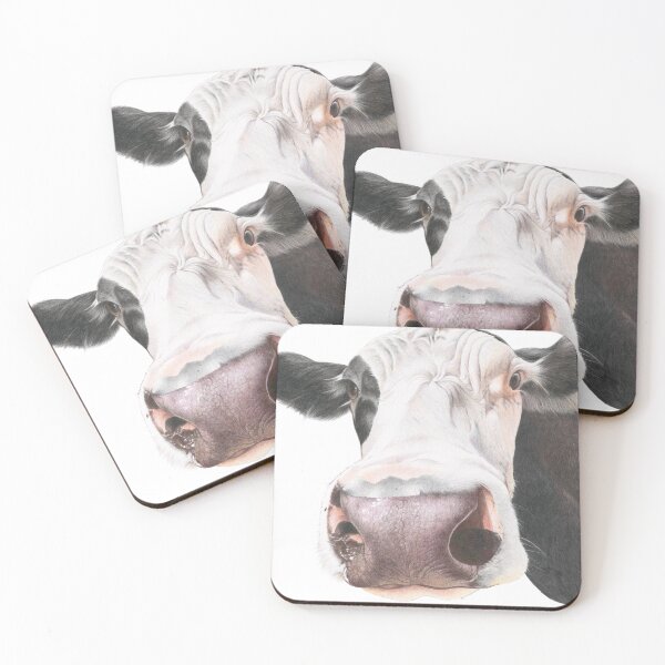 Item preview, Black and white cow, looking at you designed and sold by Joanimals .