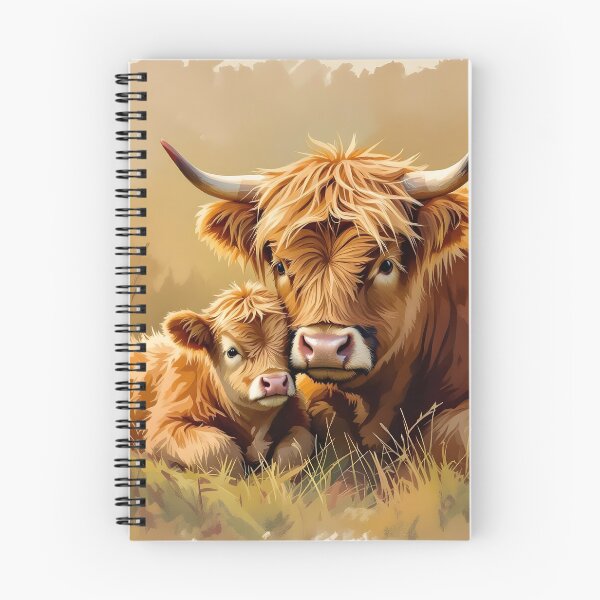 Item preview, Baby and Mama Highland Cows designed and sold by Glimmersmith.