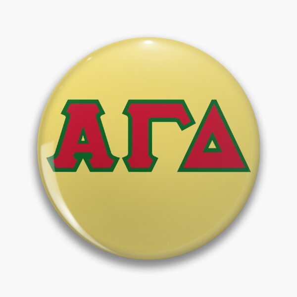 Item preview, Alpha Gam Block Letters (Red with Green Outline) designed and sold by KLF Creative.