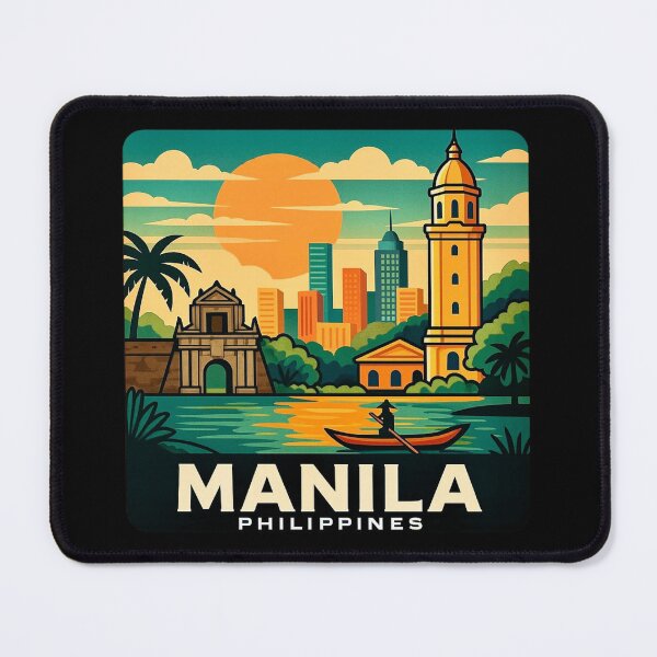 Item preview, Manila, Philippines - Intramuros & Bay Sunset designed and sold by Myra365Art.