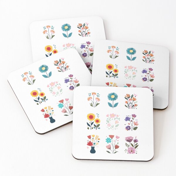 Item preview, Nine Colorful Floral Panels - Vibrant Botanical Garden Grid designed and sold by Colorful-Garden.