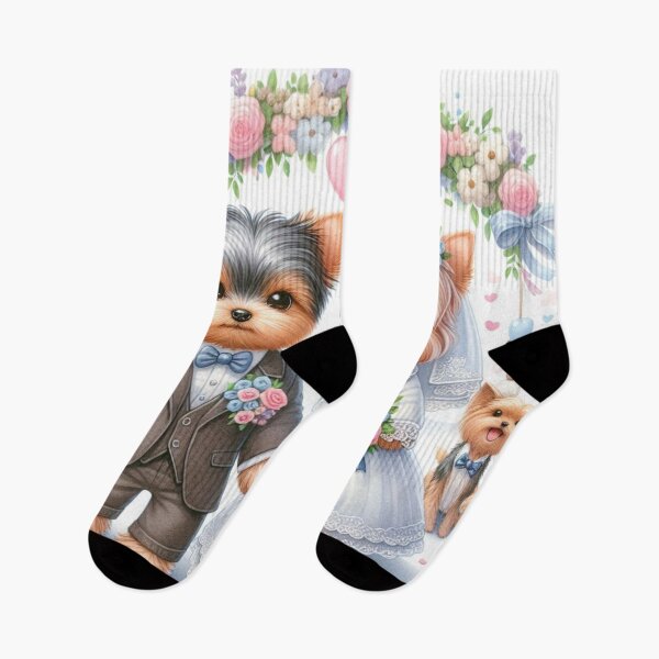 Item preview, Congratulations Mr and Mrs Yorkshire Terriers designed and sold by Wags & Tails.