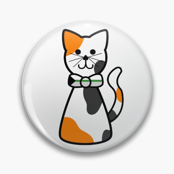 Item preview, Calico Cat With Demiromantic Pride Flag Bow Tie designed and sold by Laura-Rosa.