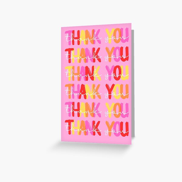 Item preview, Cute Thank You Card - For her - Thank You So Many Times designed and sold by Pink Peach Cards.