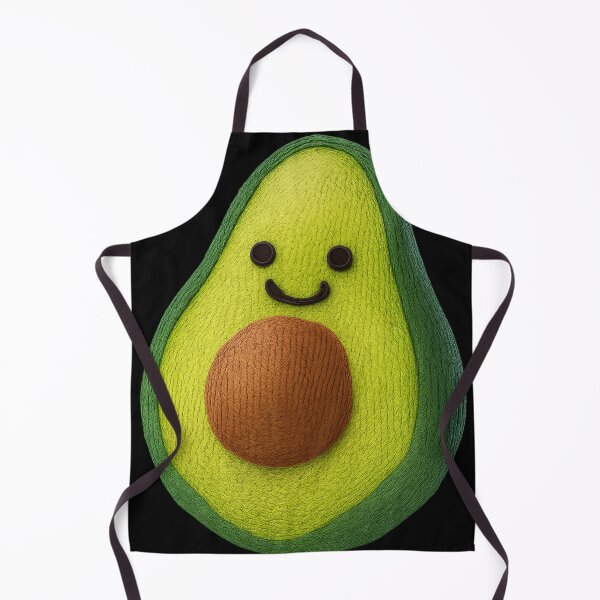 Item preview, embroidery art of a smiling avocado designed and sold by optimusprime39.