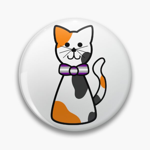 Item preview, Calico Cat With Graysexual Pride Flag Bow Tie designed and sold by Laura-Rosa.